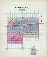 Schuyler, Leigh, Nebraska State Atlas 1885